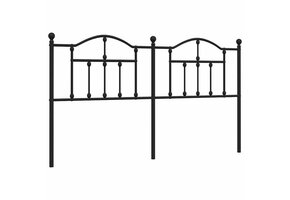 vidaXL Hoofdbord Metaal Zwart 160 cm - 75% Korting