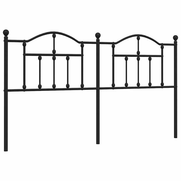 Hoofdbord Metaal Zwart 160 cm met 77% Korting