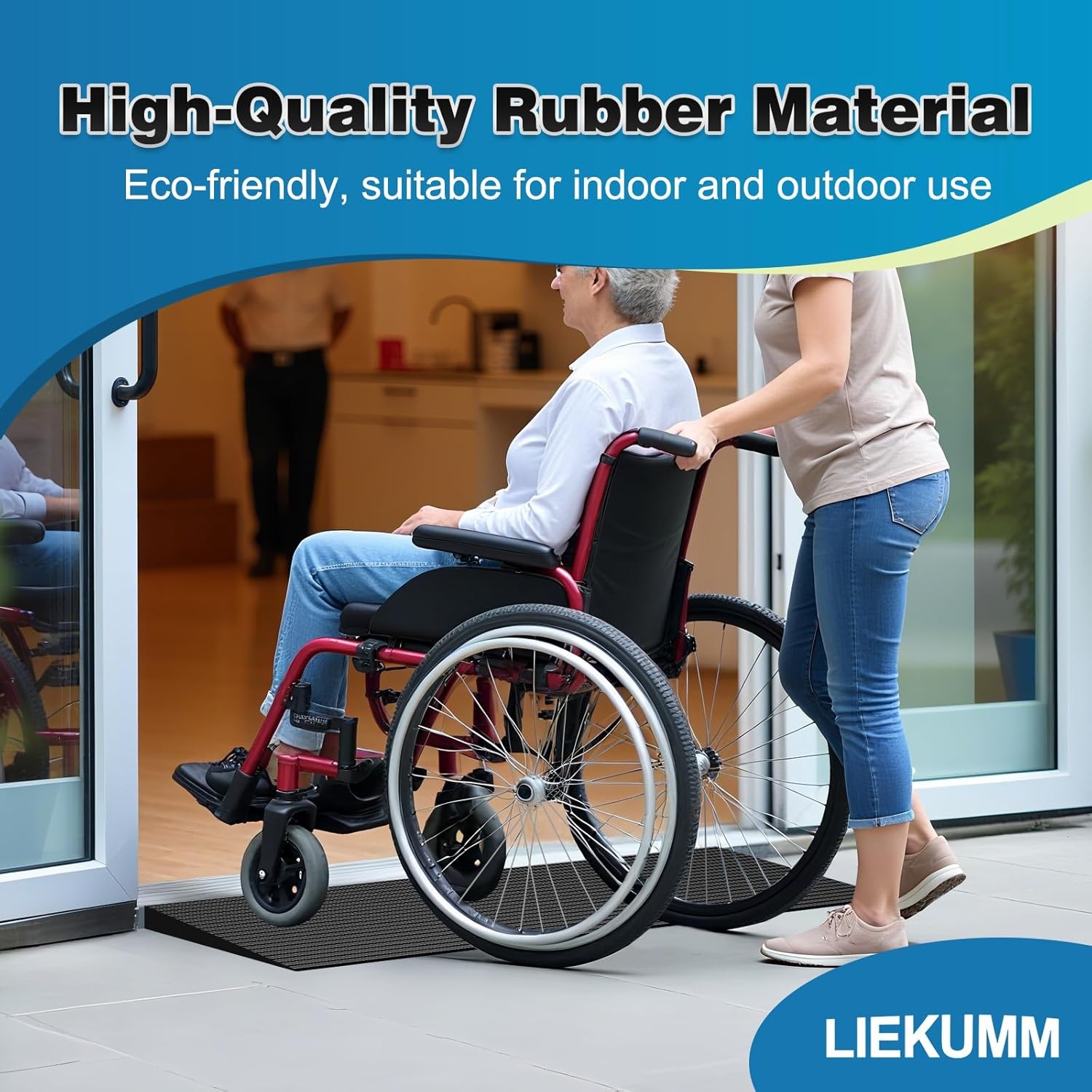 Antislip Rubberen Drempelhulp 91x20x3.5cm - 53% Korting!