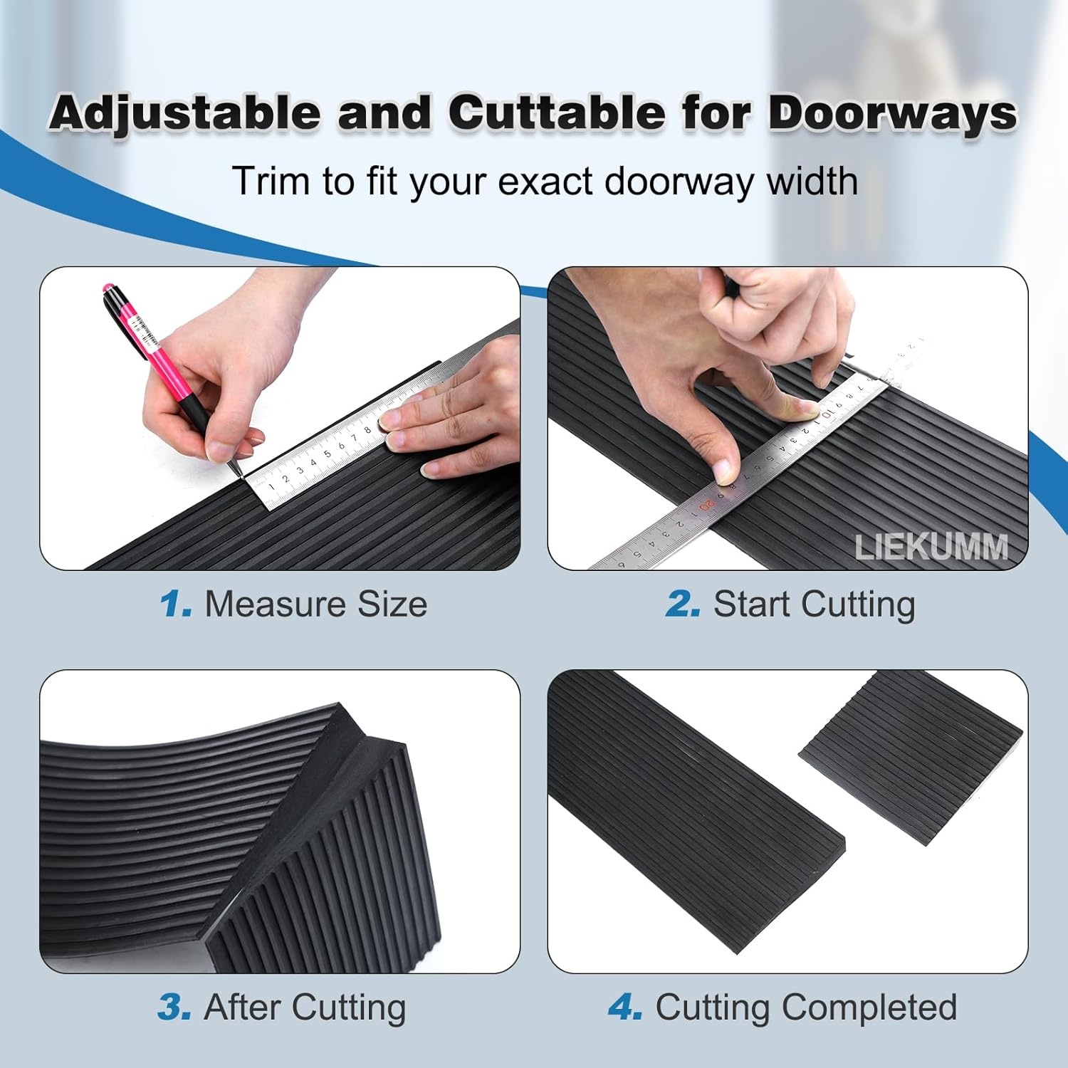 Antislip Rubberen Drempelhulp 91x20x3.5cm - 53% Korting!