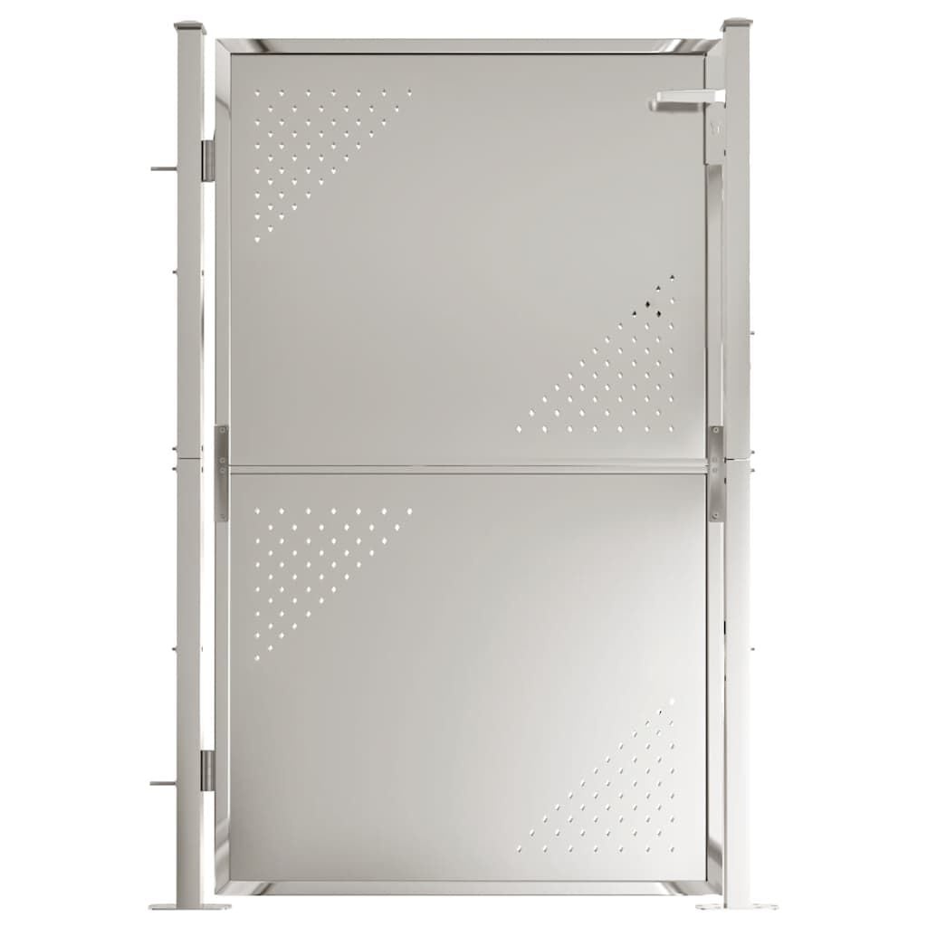 VidaXL Tuinpoort 100x145cm - RVS | 63% Korting