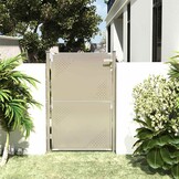 VidaXL Tuinpoort 100x145cm - RVS | 63% Korting