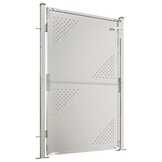 VidaXL Tuinpoort 100x145cm - RVS | 63% Korting