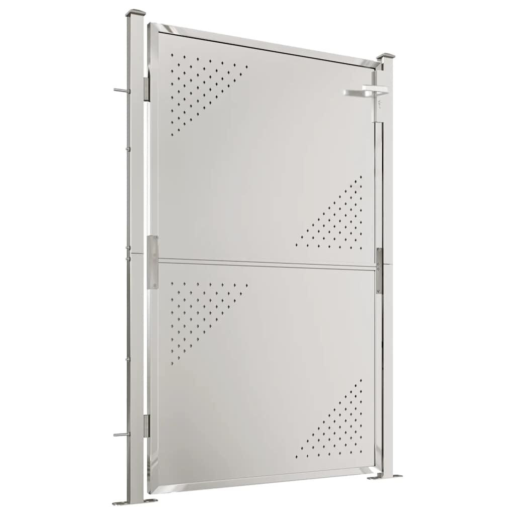 VidaXL Tuinpoort 100x145cm - RVS | 63% Korting