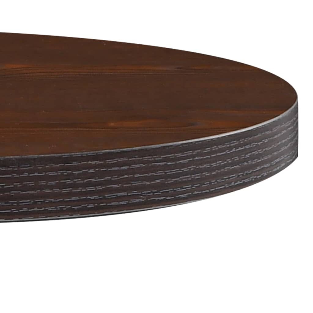 vidaXL Bistrotafel 50 cm MDF Donkerbruin - 54% Korting