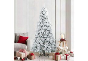 Besneeuwde Kunstkerstboom Wit 210 cm - 74% Korting