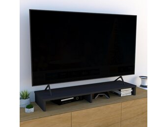 TV-standaard Schermverhoger Houten Grafiet (Nu 53% Korting!)
