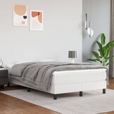Retourtje: Wit Kunstleren Bedframe 120x200 cm - 62% Korting!