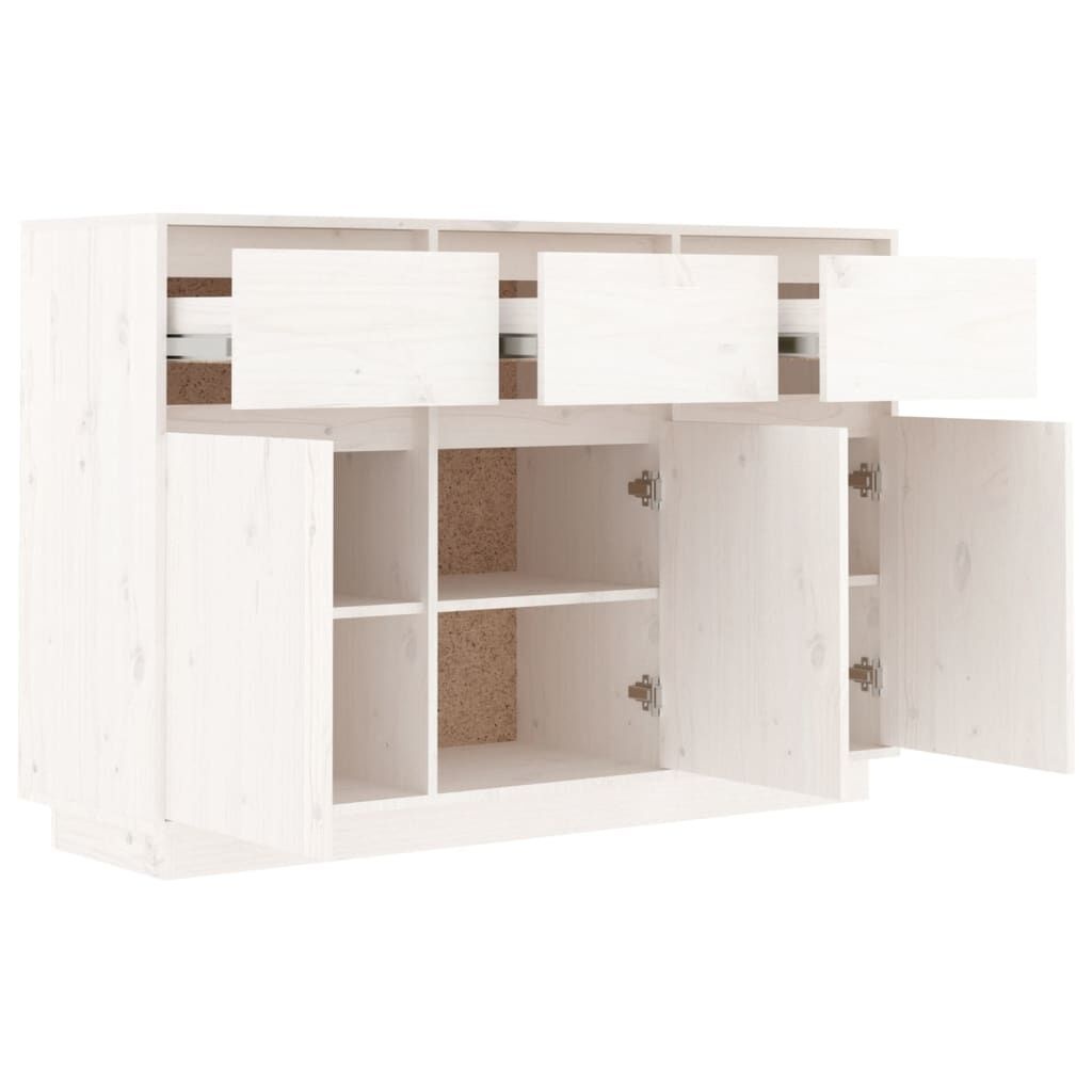 VidaXL Dressoir Grenenhout Wit - 73% Korting!