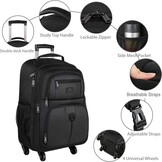Reistrolley Rugzak Zwart Cabine 17" Laptop | 41% Korting