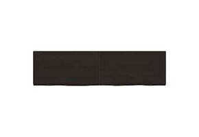 Massief Houten Wastafelblad Donkerbruin 220x60 cm - 65% Korting