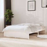 Retrotje: Wit Houten Bedframe 120x200cm - 67% Korting!