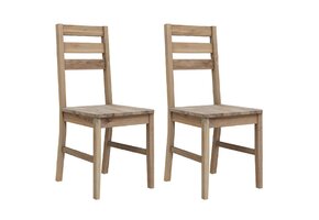 Eetkamerstoelen Massief Acaciahout 2 stuks - 57% Korting!