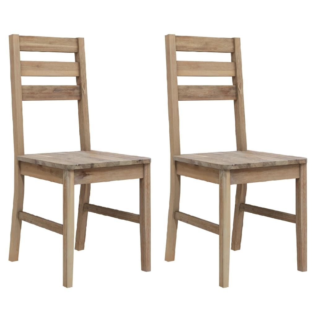 vidaXL Eetkamerstoelen 2 st. Massief Acaciahout - 35% Korting!