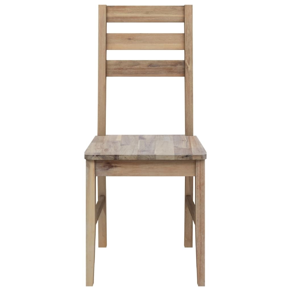 vidaXL Eetkamerstoelen 2 st. Massief Acaciahout - 35% Korting!