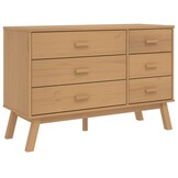 vidaXL Ladekast OLDEN Grenenhout Bruin - 35% Korting