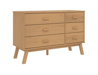 vidaXL Ladekast OLDEN Grenenhout Bruin - 35% Korting
