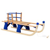 vidaXL Houten Sneeuwslee met Rugleuning, Inklapbaar - 35% Korting