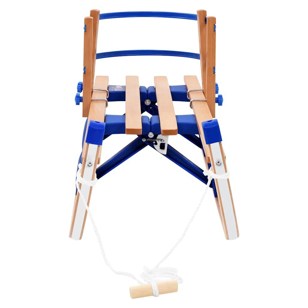 vidaXL Houten Sneeuwslee met Rugleuning, Inklapbaar - 35% Korting