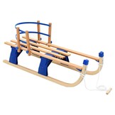 vidaXL Houten Sneeuwslee met Rugleuning, Inklapbaar - 35% Korting