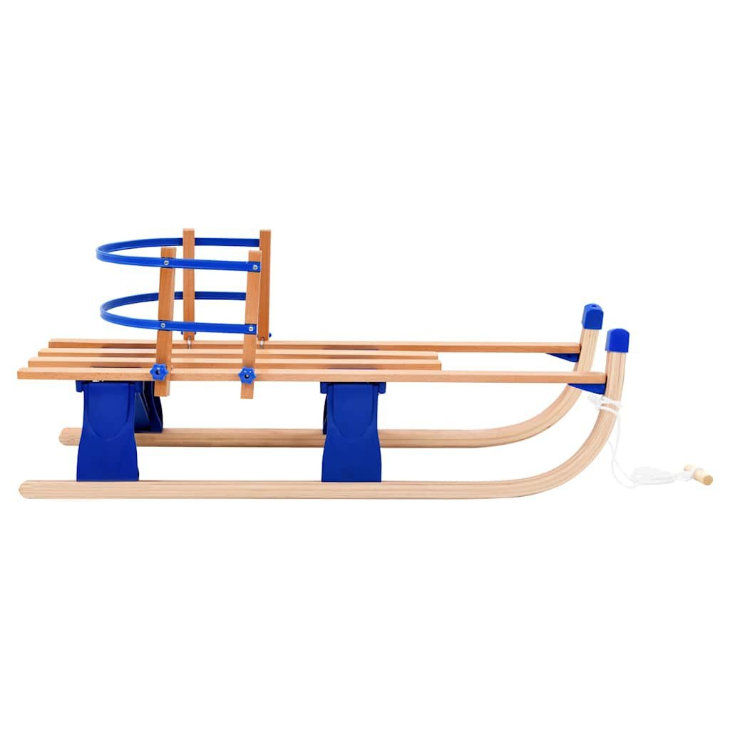 vidaXL Houten Sneeuwslee met Rugleuning, Inklapbaar - 35% Korting
