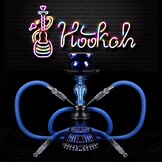 Shisha Waterpijp 11" Blauw - 2 Slangen - 27% Korting!