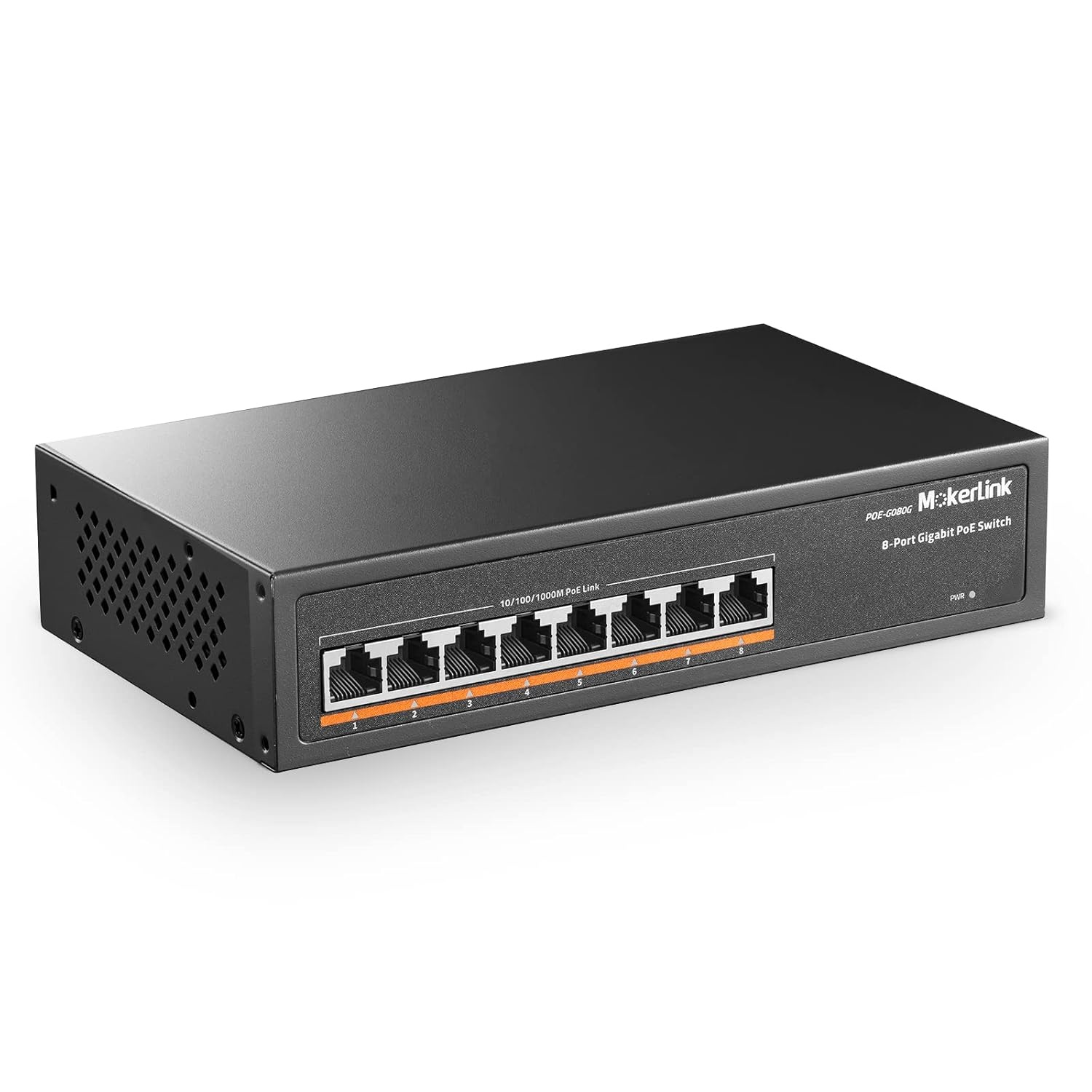 8-Poorts Gigabit PoE Switch 120W - 34% Korting!