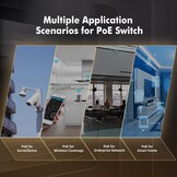 8-Poorts Gigabit PoE Switch 120W - 34% Korting!