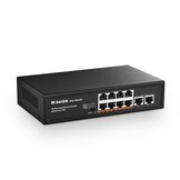 8-Poorts Gigabit PoE Switch 120W - 34% Korting!