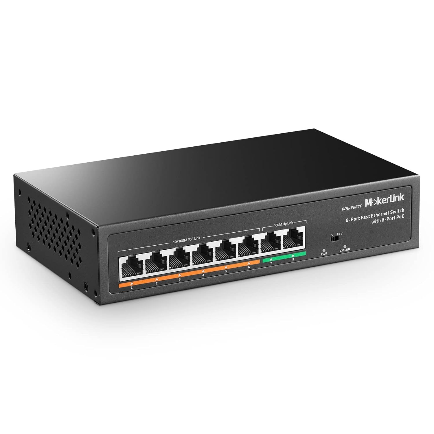 8-Poorts Gigabit PoE Switch 120W - 34% Korting!