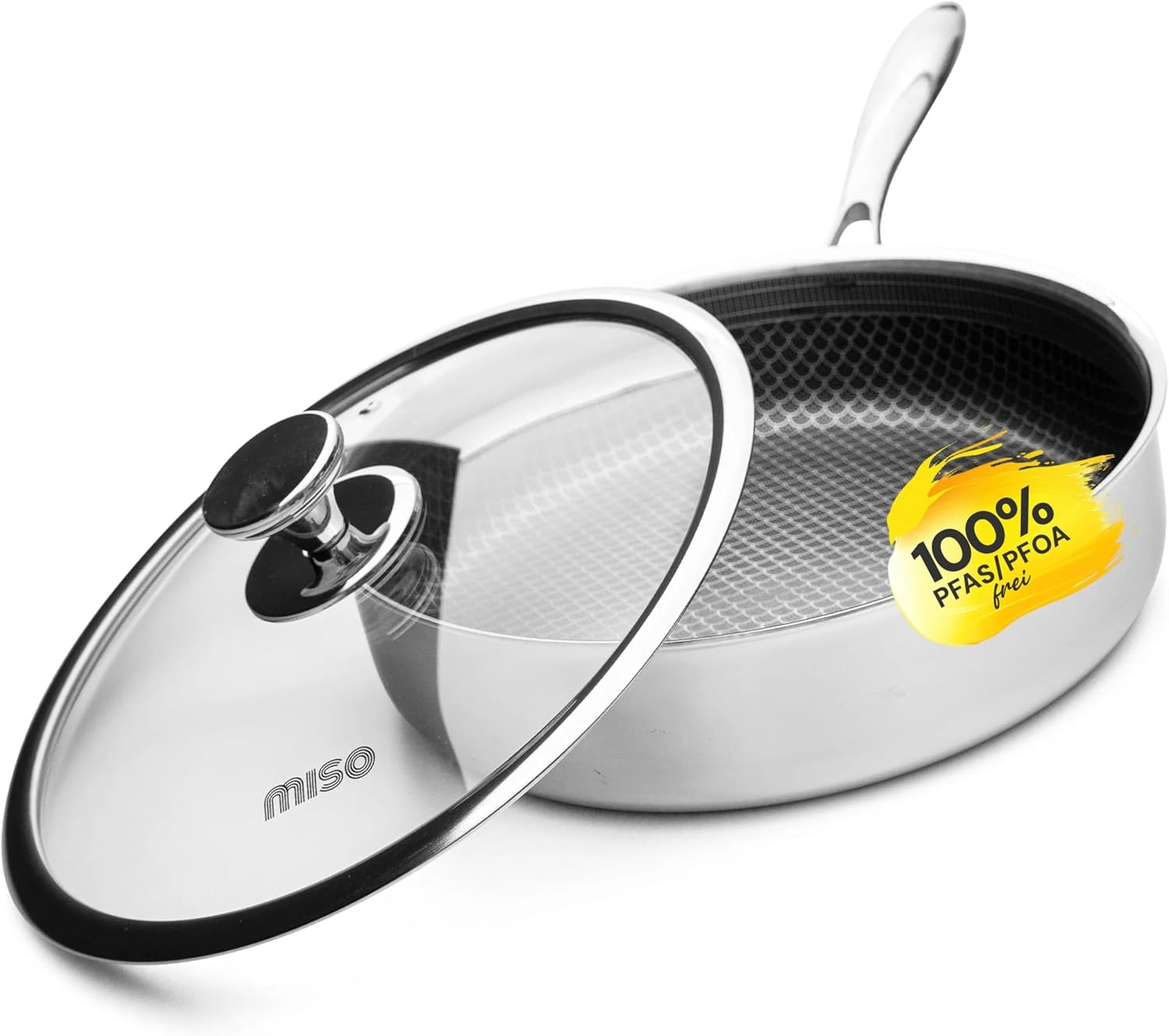Sautepan 28 cm met Deksel & 29% Korting | Inductie