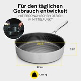 Sautepan 28 cm met Deksel & 29% Korting | Inductie