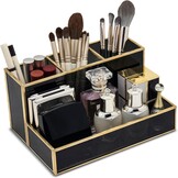 Cosmetica Organizer Zwart Glas & Goud Frame - 33% Korting