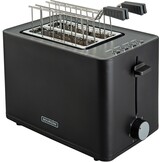 Tosti Broodrooster Zwart - Extra Brede Sleuven + Clips - 28% Korting