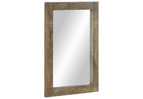 Badkamerspiegel Mangohout 50x70 cm - 46% Korting