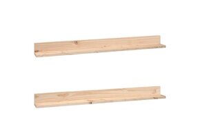 vidaXL Wandkasten Grenenhout 2 st. 110x11x9 cm - 41% Korting