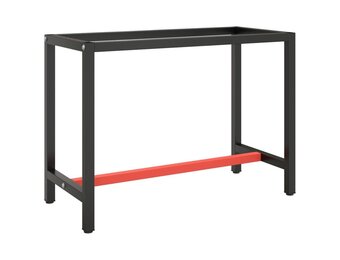 VidaXL Werkbankframe Matzwart/Matrood - 54% Korting!