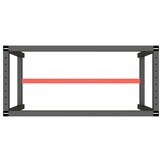 VidaXL Werkbankframe Matzwart/Matrood - 54% Korting!