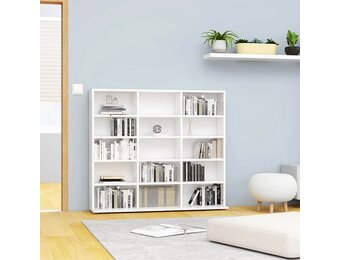 vidaXL Cd-kast Wit - 34% Korting - 102x23x89,5 cm