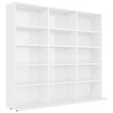 vidaXL Cd-kast Wit - 34% Korting - 102x23x89,5 cm