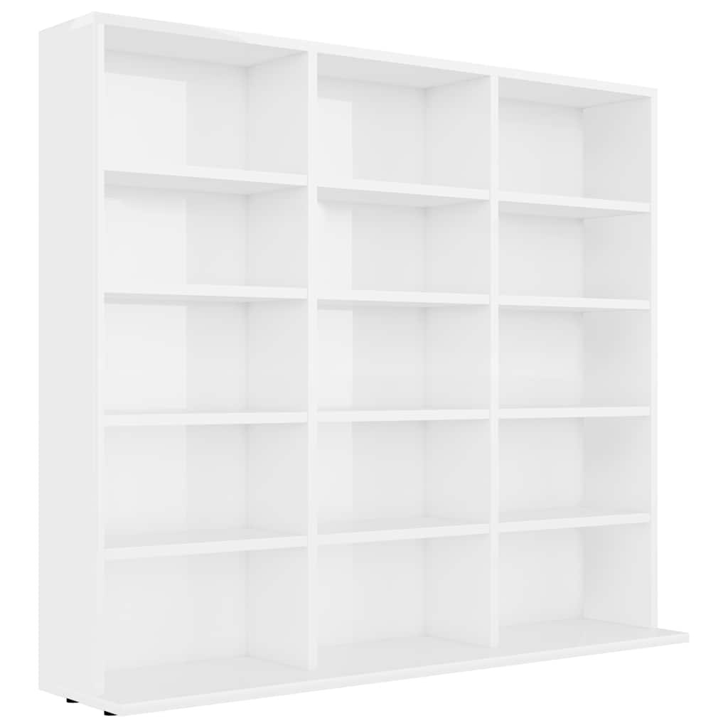 vidaXL Cd-kast Wit - 34% Korting - 102x23x89,5 cm