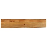 Massief Mangohout Tafelblad met Natuurlijke Rand - 140 cm - Nu 29% Korting!