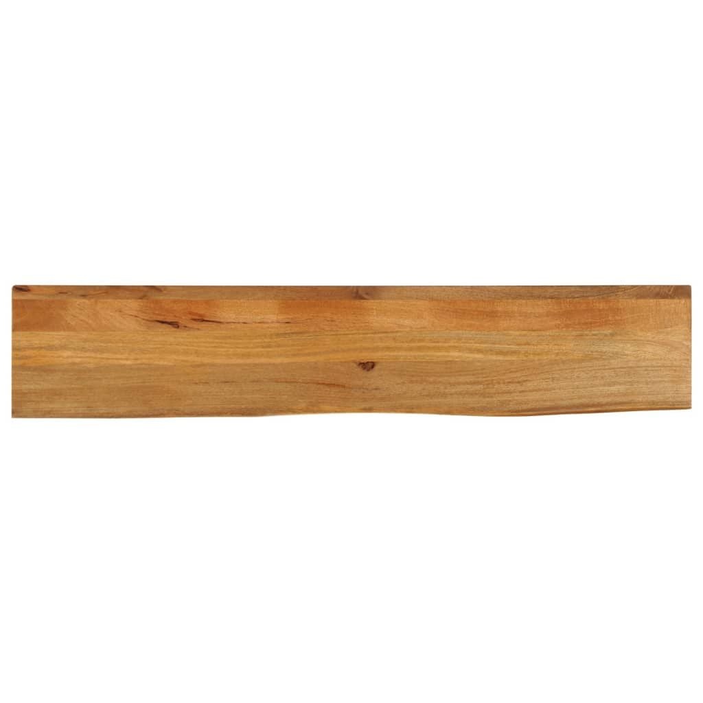 Massief Mangohout Tafelblad met Natuurlijke Rand - 140 cm - Nu 29% Korting!