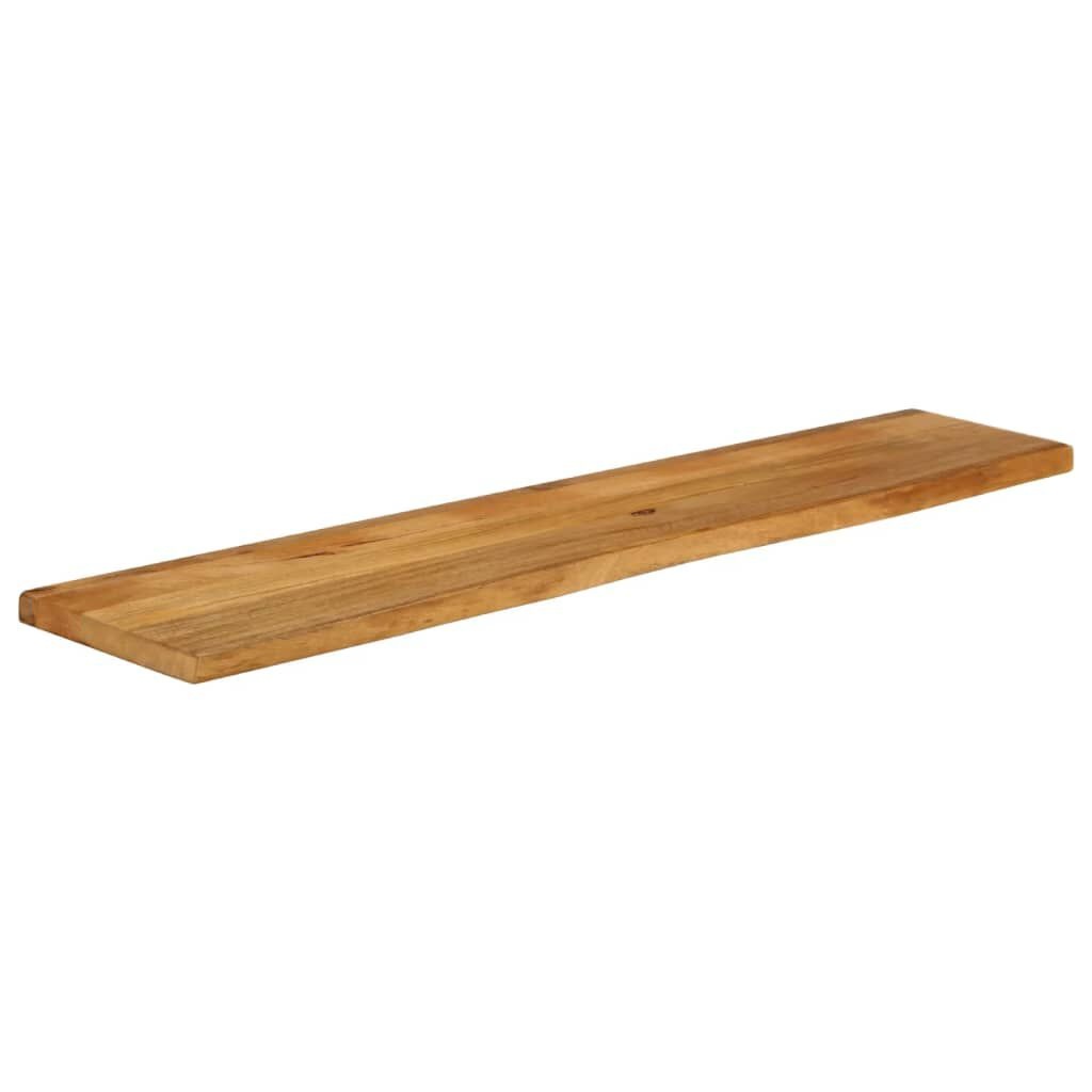 Massief Mangohout Tafelblad met Natuurlijke Rand - 140 cm - Nu 29% Korting!