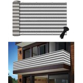Balkonscherm Privacy 90x500cm Grijs/Wit - 27% Korting