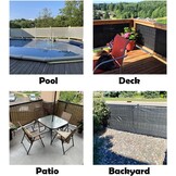 Balkonscherm Privacy 90x500cm Grijs/Wit - 27% Korting