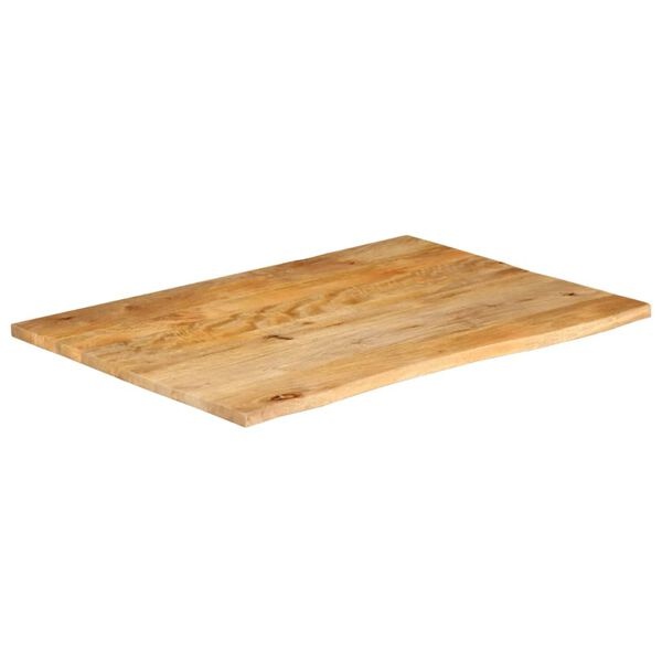 Mangohouten Tafelblad met Natuurlijke Rand - 30% Korting!