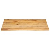 Mangohouten Tafelblad met Natuurlijke Rand - 30% Korting!