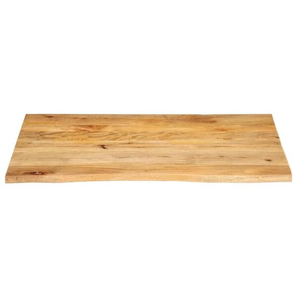 Mangohouten Tafelblad met Natuurlijke Rand - 30% Korting!