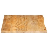 Mangohouten Tafelblad met Natuurlijke Rand - 30% Korting!